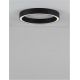 Lustre aplicate - Lustra/Plafoniera LED design slim circular STING Black 60cm