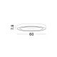 Lustre aplicate - Lustra/Plafoniera LED design slim circular STING Black 60cm