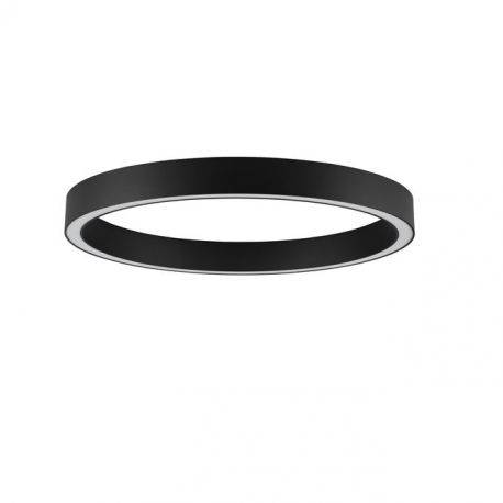 Lustre aplicate - Lustra/Plafoniera LED design slim circular STING Black 80cm