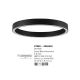 Lustre aplicate - Lustra/Plafoniera LED design slim circular STING Black 80cm