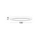 Lustre aplicate - Lustra/Plafoniera LED design slim circular STING Black 100cm