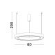 Pendule, Lustre suspendate - Lustra LED suspendata design circular STING Bronz 60cm
