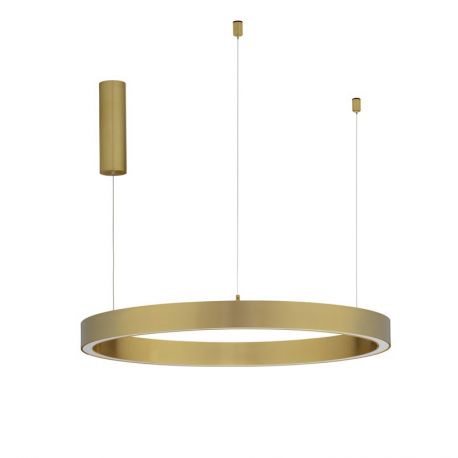 Pendule, Lustre suspendate - Lustra LED suspendata design circular STING Bronz 80cm