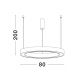 Pendule, Lustre suspendate - Lustra LED suspendata design circular STING Bronz 80cm