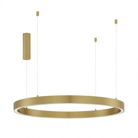 Pendule, Lustre suspendate - Lustra LED suspendata design circular STING Bronz 100cm