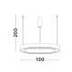 Pendule, Lustre suspendate - Lustra LED suspendata design circular STING Bronz 100cm