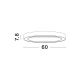 Lustre aplicate - Lustra/Plafoniera LED design slim circular STING Bronz 60cm