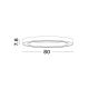 Lustre aplicate - Lustra/Plafoniera LED design slim circular STING Bronz 80cm