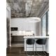 Pendule, Lustre suspendate - Lustra LED suspendata design circular STING White 60cm