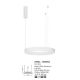 Pendule, Lustre suspendate - Lustra LED suspendata design circular STING White 60cm