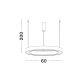 Pendule, Lustre suspendate - Lustra LED suspendata design circular STING White 60cm