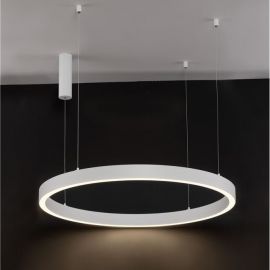 Lustra LED suspendata design circular STING White 100cm