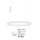 Pendule, Lustre suspendate - Lustra LED suspendata design circular STING White 100cm