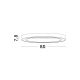 Lustre aplicate - Lustra/Plafoniera LED design slim circular STING White 80cm