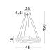 Pendule, Lustre suspendate - Lustra LED suspendata design modern JINAL Black 45cm