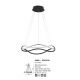 Pendule, Lustre suspendate - Lustra LED suspendata design modern JINAL Black 60cm