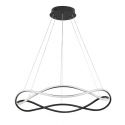 Lustra LED suspendata design modern JINAL Black 88cm
