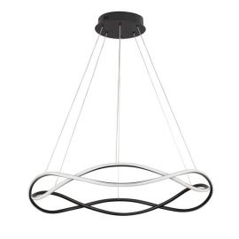 Pendule, Lustre suspendate - Lustra LED suspendata design modern JINAL Black 88cm