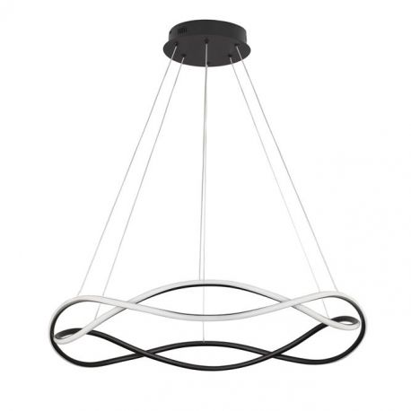 Pendule, Lustre suspendate - Lustra LED suspendata design modern JINAL Black 88cm