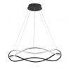 Lustra LED suspendata design modern JINAL Black 88cm
