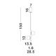 Pendule, Lustre suspendate - Lustra/Pendul LED design modern NUVOLE