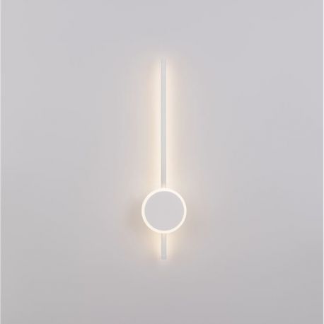 Aplice, corpuri de iluminat pentru pereti - Aplica LED design modern minimalist CLOCK alba