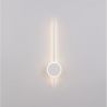 Aplica LED design modern minimalist CLOCK alba