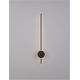 Aplice, corpuri de iluminat pentru pereti - Aplica LED design modern minimalist CLOCK neagra