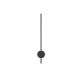 Aplice, corpuri de iluminat pentru pereti - Aplica LED design modern minimalist CLOCK neagra