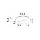 Plafoniere - Lustra/Plafoniera LED design modern VELNA 62cm