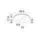 Plafoniere - Lustra/Plafoniera LED design modern VELNA 49,5cm