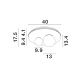 Plafoniere - Lustra/Plafoniera LED design modern VELNA 40cm
