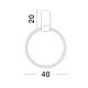 Plafoniere - Lustra/Plafoniera LED ajustabila design modern GARVE Black 40cm