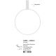Plafoniere - Lustra/Plafoniera LED ajustabila design modern GARVE White 60cm
