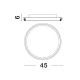 Plafoniere - Lustra/Plafoniera LED design modern WILLOW White 45cm