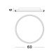 Plafoniere - Lustra/Plafoniera LED design modern WILLOW White 60cm