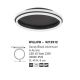 Plafoniere - Lustra/Plafoniera LED design modern WILLOW Black 45cm