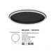 Plafoniere - Lustra/Plafoniera LED design modern WILLOW Black 60cm