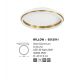 Plafoniere - Lustra/Plafoniera LED design modern WILLOW Gold 45cm