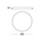 Plafoniere - Lustra/Plafoniera LED design modern WILLOW Gold 60cm