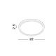 Plafoniere - Plafoniera LED design slim DIXIE 22cm