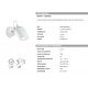 Aplice - Aplica de perete exterior ELIO AP1 BIANCO