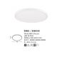 Plafoniere - Plafoniera LED design slim DIXIE 40cm