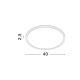 Plafoniere - Plafoniera LED design slim DIXIE 40cm