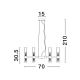 Pendule, Lustre suspendate - Lustra suspendata design modern CENTURY D70cm