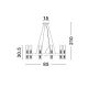 Pendule, Lustre suspendate - Lustra suspendata design modern CENTURY D85cm