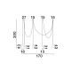 Pendule, Lustre suspendate - Lustra cu 5 Pendule design minimalist BLAKY
