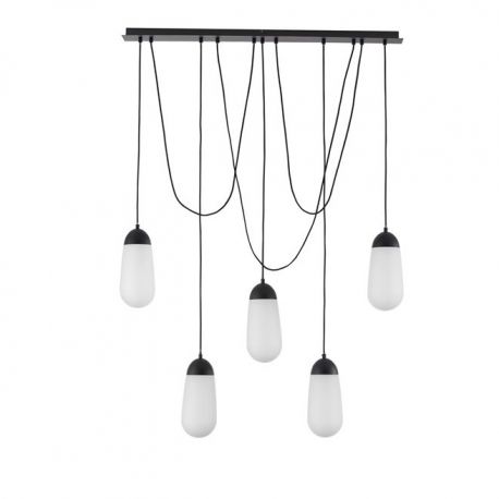 Pendule, Lustre suspendate - Lustra cu 5 Pendule design minimalist BLAKY