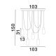 Pendule, Lustre suspendate - Lustra cu 5 Pendule design minimalist BLAKY