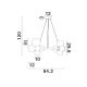 Pendule, Lustre suspendate - Lustra suspendata design modern ODILLIA 11L